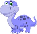 Cute dinosaur cartoon smiling Royalty Free Stock Photo