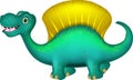 Cute dinosaur dimetrodon cartoon