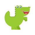 Cute dinosaur. funny dino. Pretty Tyrannosaurus vector illustration