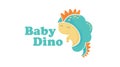 Cute dinosaur logo