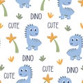Cute dinosaur pattern Royalty Free Stock Photo