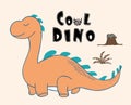 Cute dinosaur print . childish vector illustration for kids t shirt, clothes