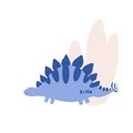 Cute Dinosaure. Stegosaur. Royalty Free Stock Photo