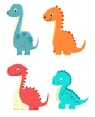 Cute diplodocus set