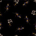 Cute disy meadow Floral pattern in the small flower. Motifs scattered random.Seamless vector texture. Design for fashion,fabric,
