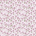 Cute ditsy floral seamless pattern, hand drawn lovely flowers, great for textiles, wrapping, banners, wallpapers - vector surface Royalty Free Stock Photo