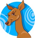 Cute doe or roe cartoon character