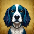 Cute dog looking at the viewer - ai generated image Royalty Free Stock Photo