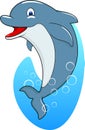 Cute Dolphin Standing Royalty Free Stock Photo