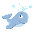 cute dolphins in various poses cartoon illustration