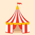 cute doodle circus tent