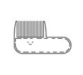 Cute doodle comb, vector illustration