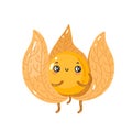 Cute vector physalis isolated illustration.