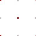 cute dot pattern. the companion to the marine pattern is the dot red and grey. seamless pattern dot on fabric for