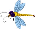 Cute dragonfly cartoon for you design