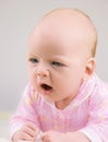 Cute dreamly little baby girl Royalty Free Stock Photo