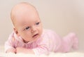 Cute dreamly little baby girl Royalty Free Stock Photo