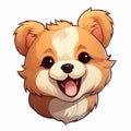 Hyper-realistic Corgi Design: Detailed Cartoon Illustration For Chinapunk Game Art