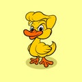 Cute litle duck cartoon