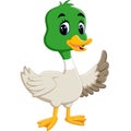 Cute duck cartoon Royalty Free Stock Photo