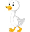Cute duck cartoon Royalty Free Stock Photo