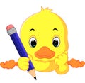 Cute duck cartoon Royalty Free Stock Photo