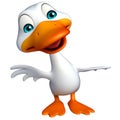 Cute Duck funny cartoon character