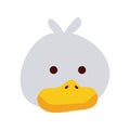 cute duck little animal head character