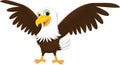 Cute eagle cartoon Royalty Free Stock Photo