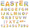 Cute easter alphabet