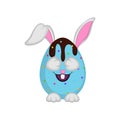 Cute easter bunny egg Royalty Free Stock Photo