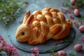 Cute Easter bunny like a delicious pastry