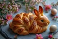 Cute Easter bunny like a delicious pastry