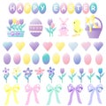 Cute Easter Collection Royalty Free Stock Photo