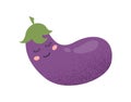 Cute eggplant concept