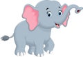 Cute elephant cartoon Royalty Free Stock Photo