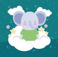 cute elephant clouds