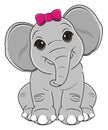 Cute elephant girl