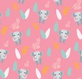 Cute Elephant Icon Royalty Free Stock Photo