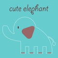 Cute elephant Royalty Free Stock Photo