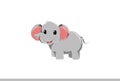 Cute elephant illustration.