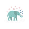 Cute elephant illustration Royalty Free Stock Photo