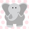 Cute Elephant - Vector Royalty Free Stock Photo