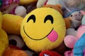 a cute emoji cushion in shop