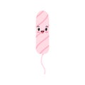 Cute emoji tampon women sanitary hygienic vector icon