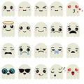 Cute emoticons set Royalty Free Stock Photo