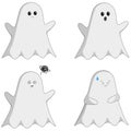 Cute and emotional halloween ghost