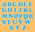 Cute English alphabet set