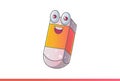 Cute Eraser Emoji happy.