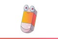 Cute Eraser Emoji shocked.